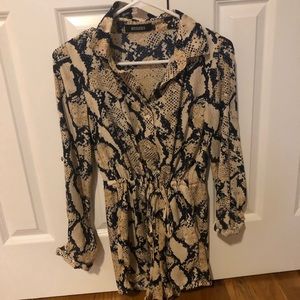 Snake print romper